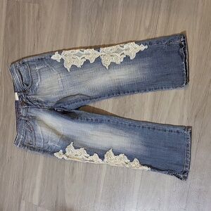 Fried denim Capri